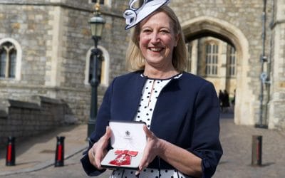 Chief Executive Officer Sally Ashton-May receives MBE at Windsor